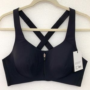 KNIX Catalyst Front Zip Sports Bra - Black